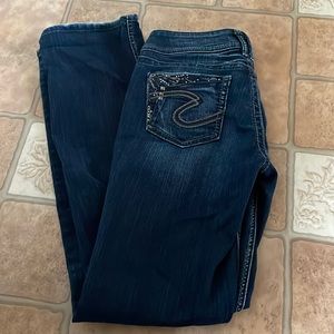 Silver boot cut jeans
